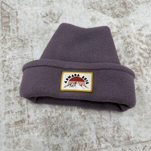 Armada Hat Beanie Fitted One Size Purple Armada Skis Fleece Cuffed Ski Winter